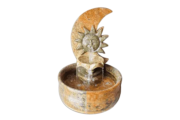 Fonte Cascata Sol e Lua em Pedra Sabão