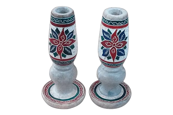 Porta vela pedra sabão